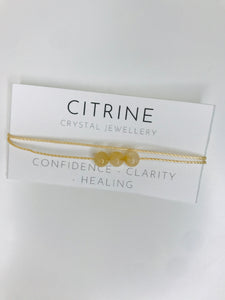 Crystal bracelet- citrine 💛 (confidence, clarity,healing)
