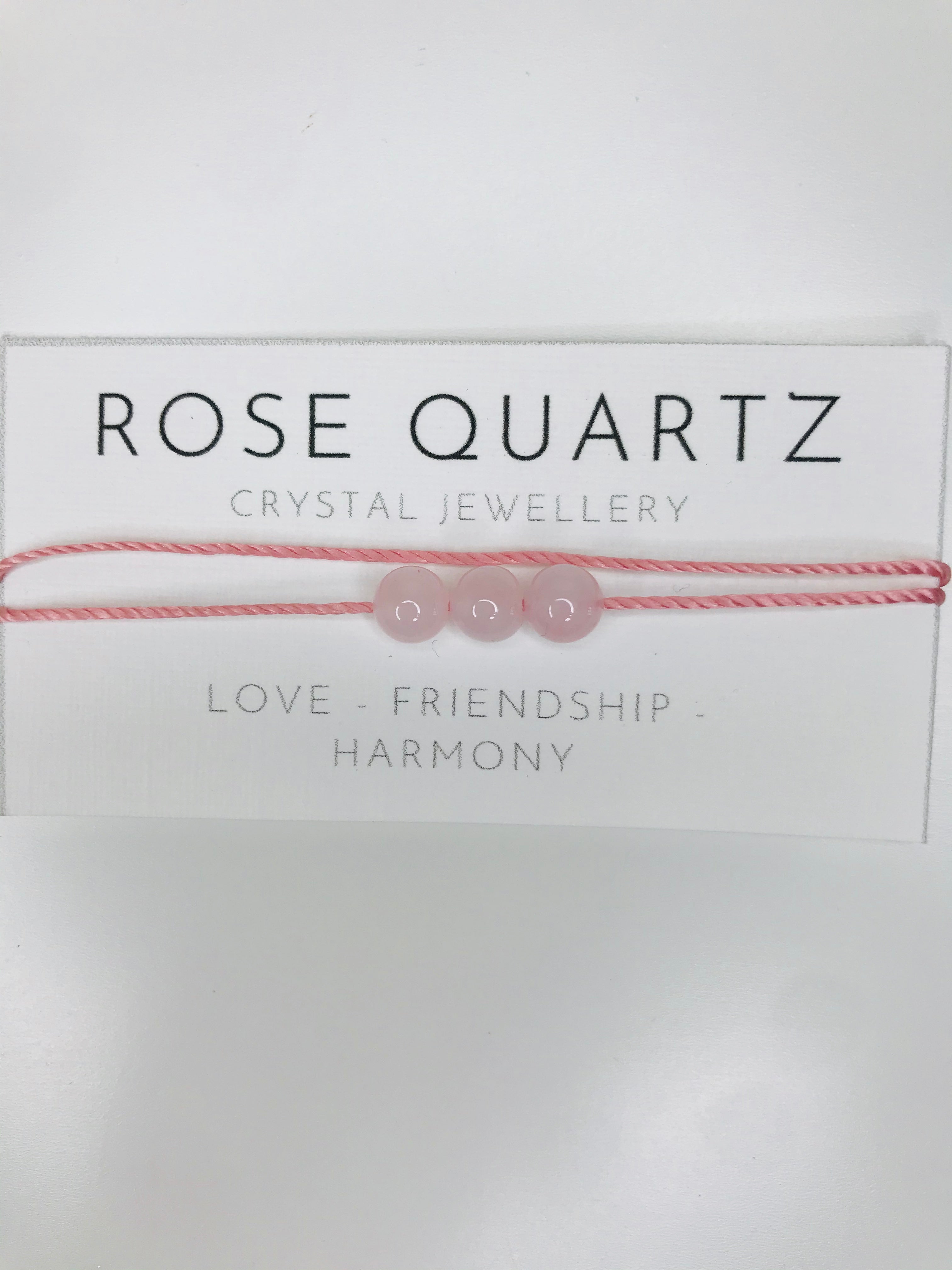 Rose quartz bracelet (self love, romance, anxiety)